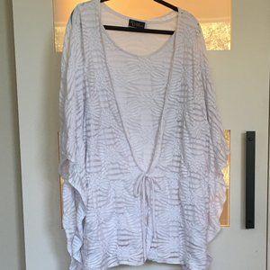 White Tank w/ Belted Sweater Set